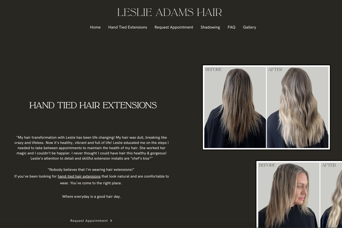 Leslie Adams Hair